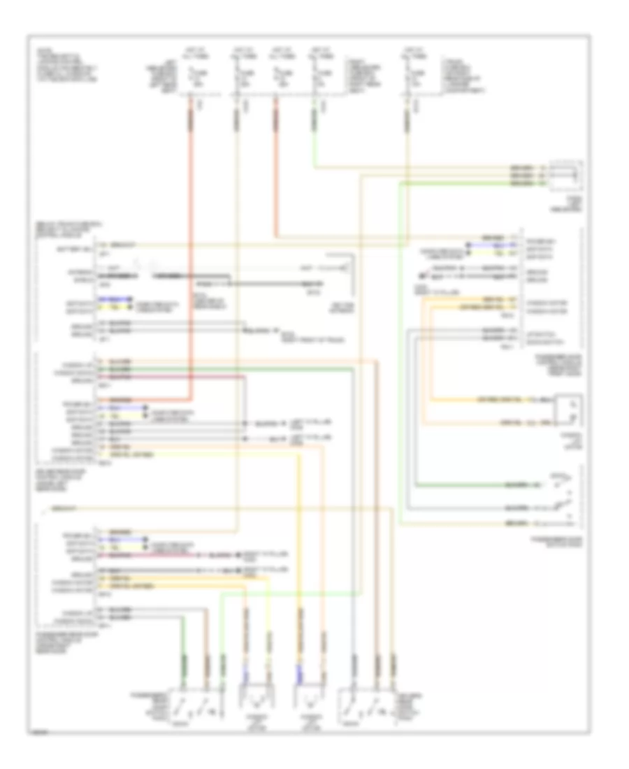 Power Window Wiring Diagram 2 of 2 for Jaguar XJR 100 2002