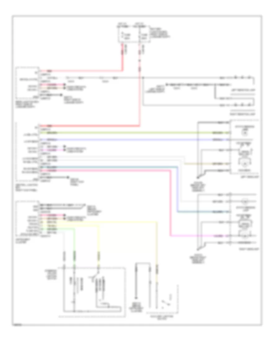 Headlamps  Front Fog Lamps Wiring Diagram with High Intensity Discharge for Jaguar XFR 2010