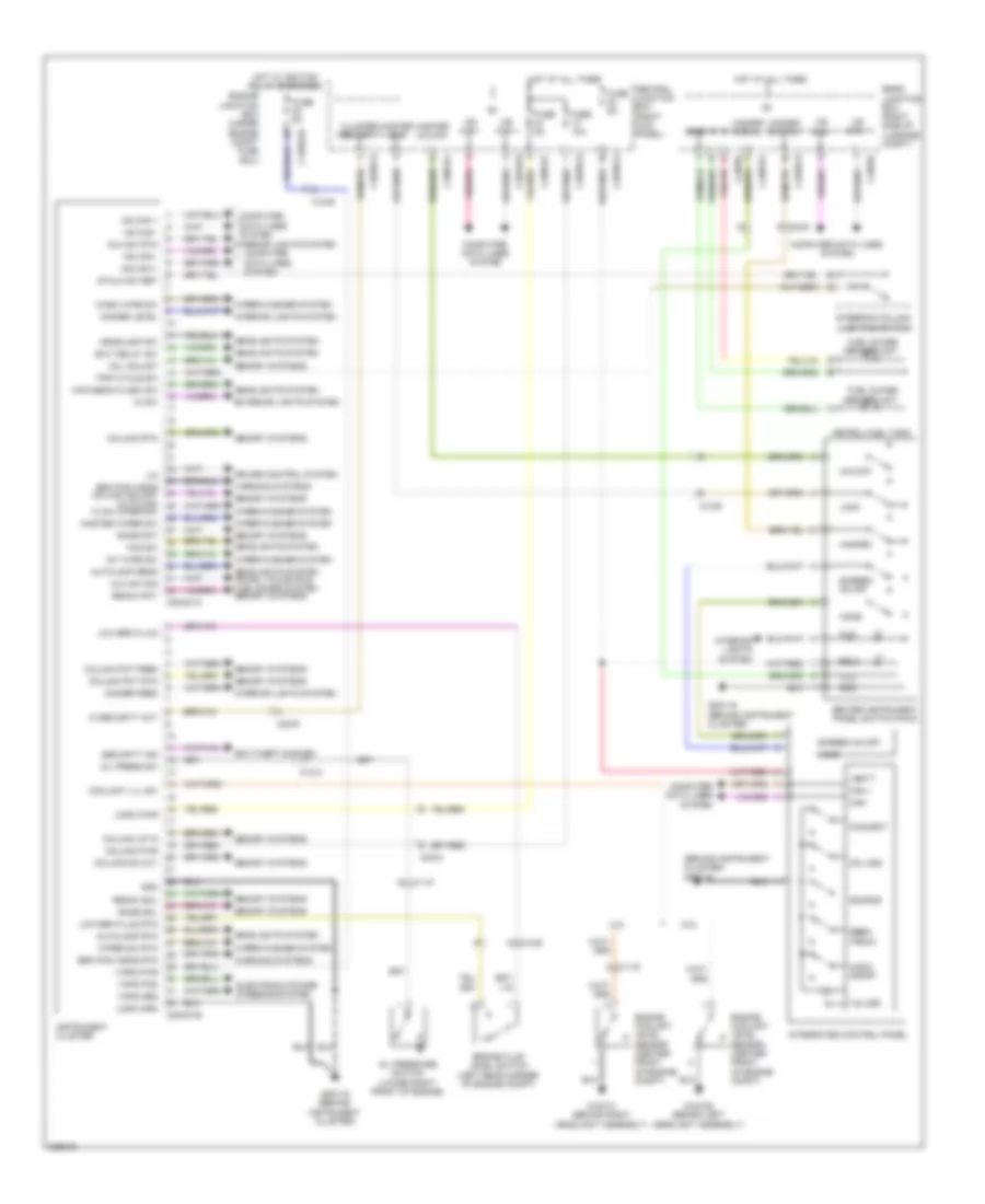 Instrument Cluster Wiring Diagram for Jaguar XFR 2010