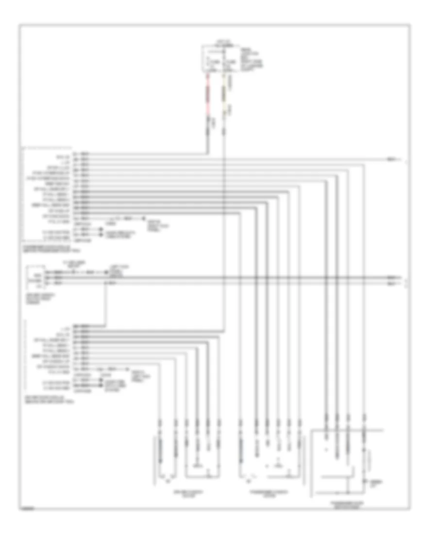 Power Windows Wiring Diagram 1 of 2 for Jaguar XFR 2010