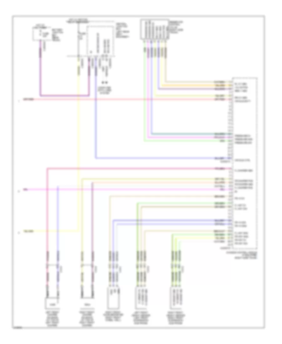 Electronic Air Suspension Wiring Diagram, with CVD (2 of 2) for Jaguar XJ 2010