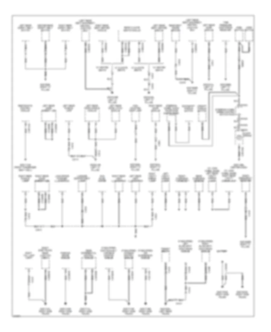 Ground Distribution Wiring Diagram 3 of 4 for Jaguar XJ L Supercharged 2010