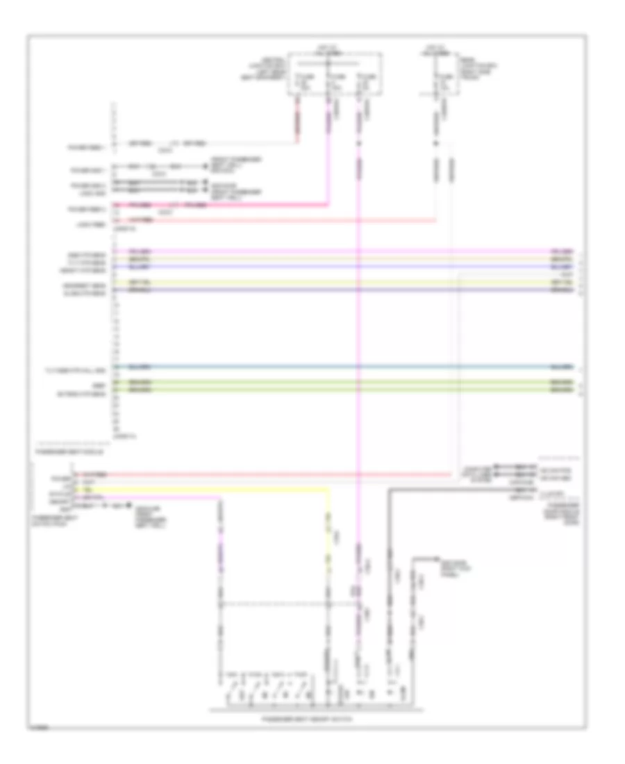Passengers Memory Seat Wiring Diagram (1 of 2) for Jaguar XJ L Supercharged 2010