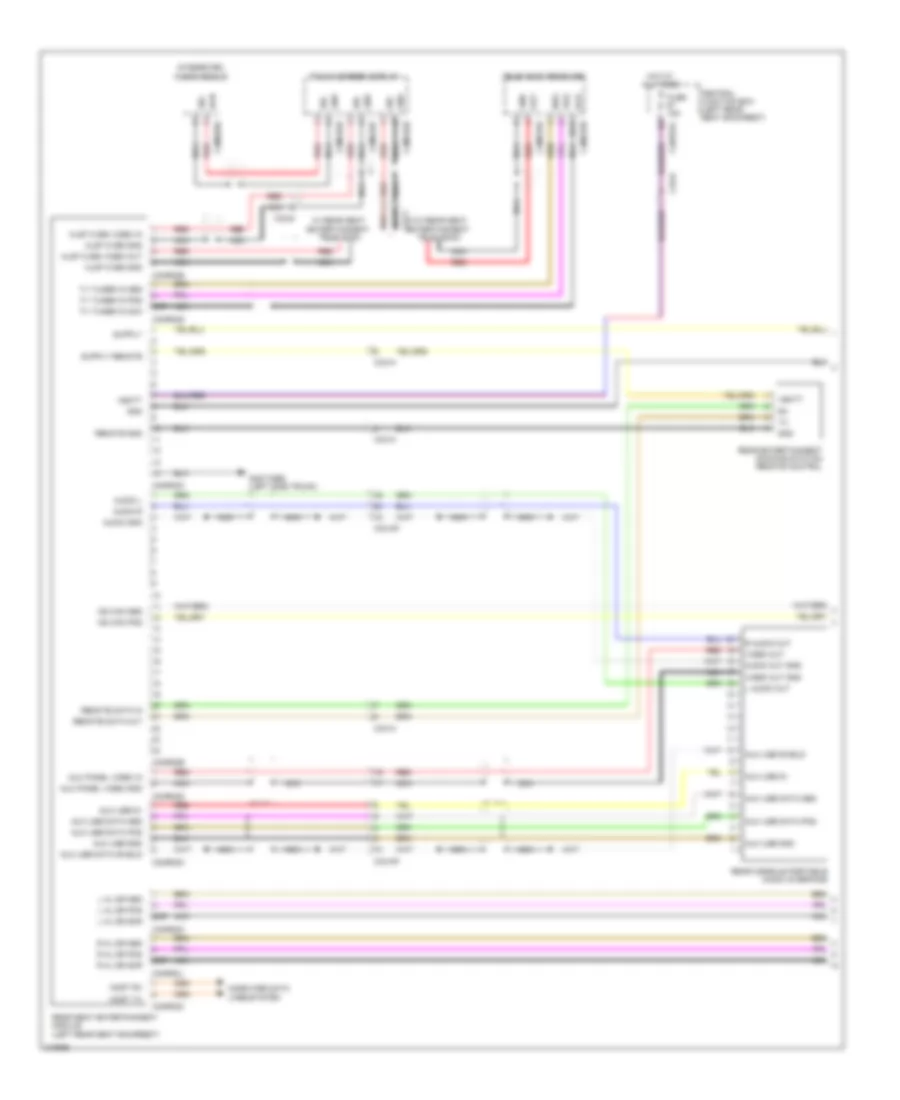 Rear Seat Entertainment Wiring Diagram 1 of 2 for Jaguar XJ L Supercharged 2010