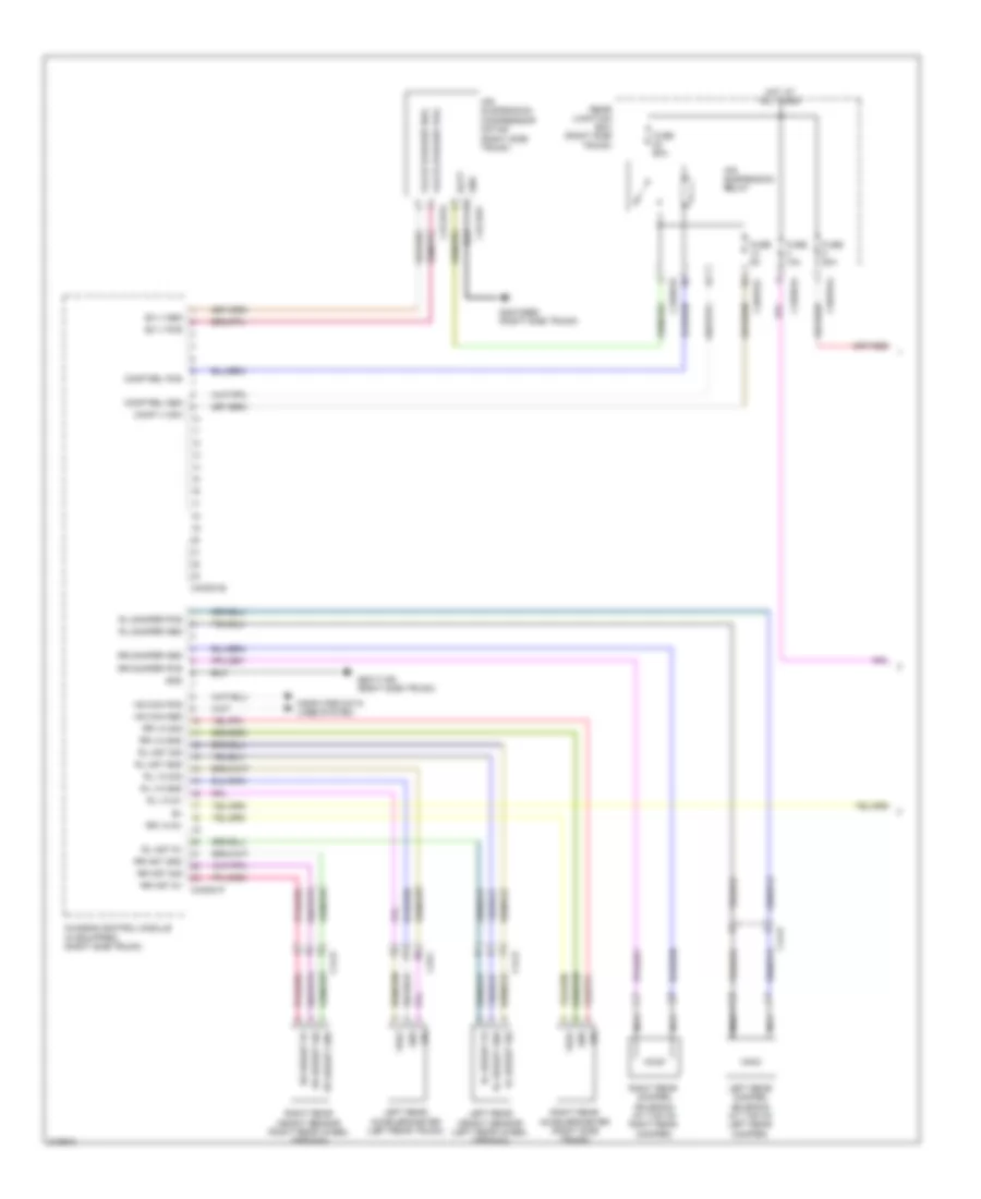 Electronic Air Suspension Wiring Diagram with CVD 1 of 2 for Jaguar XJ Supercharged 2010