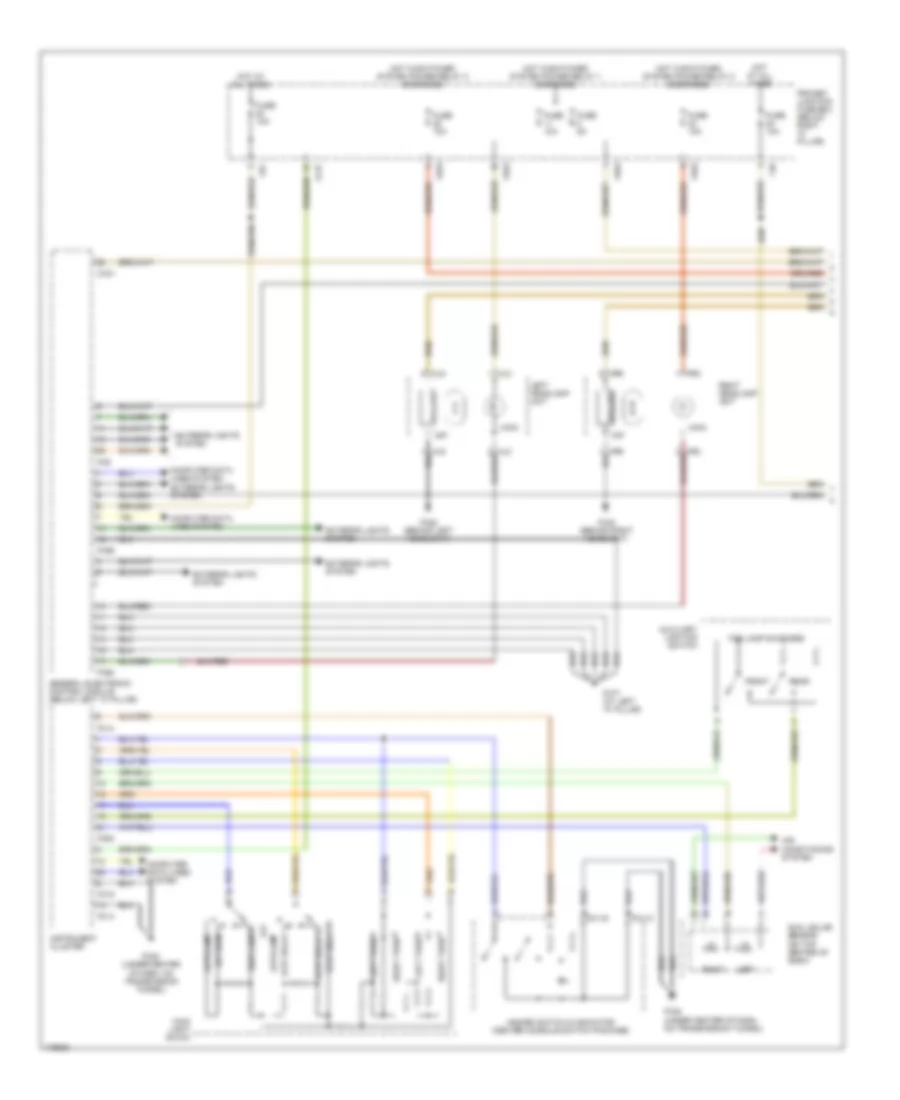Headlamps  Fog Lamps Wiring Diagram with High Intensity Discharge 1 of 2 for Jaguar S Type 2003