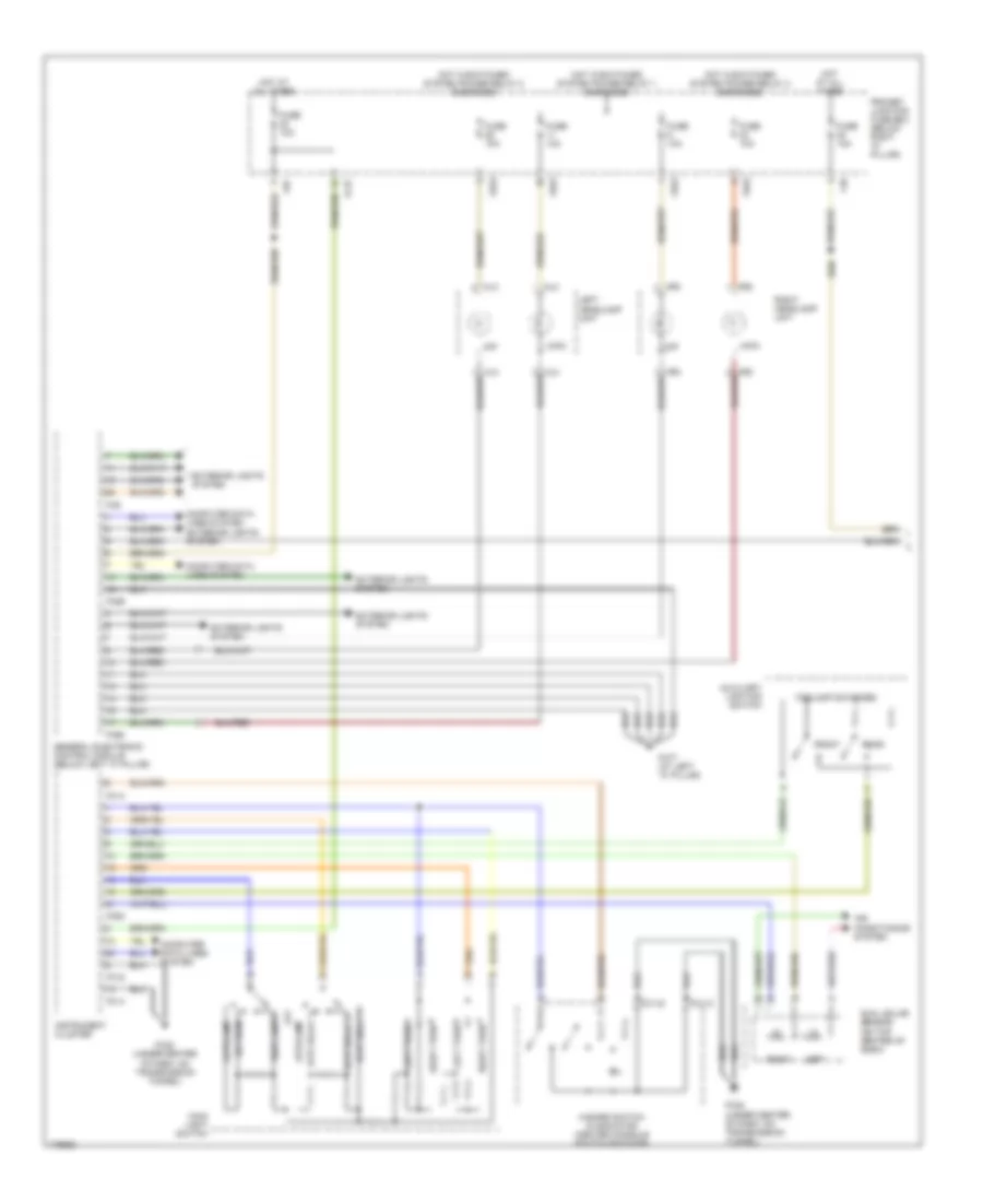 Headlamps  Fog Lamps Wiring Diagram, without High Intensity Discharge (1 of 2) for Jaguar S-Type 2003