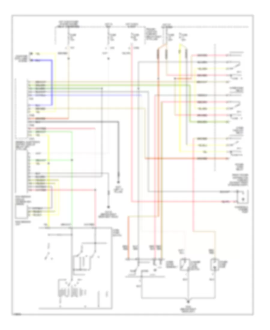 Электросхема стеклоочистителя, дворников и омывателя для Jaguar S-Type R 2003