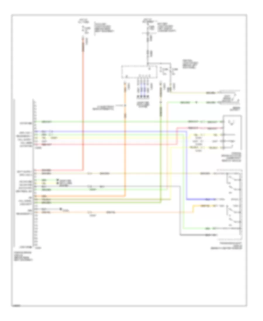 Shift Interlock Wiring Diagram for Jaguar XK 2010