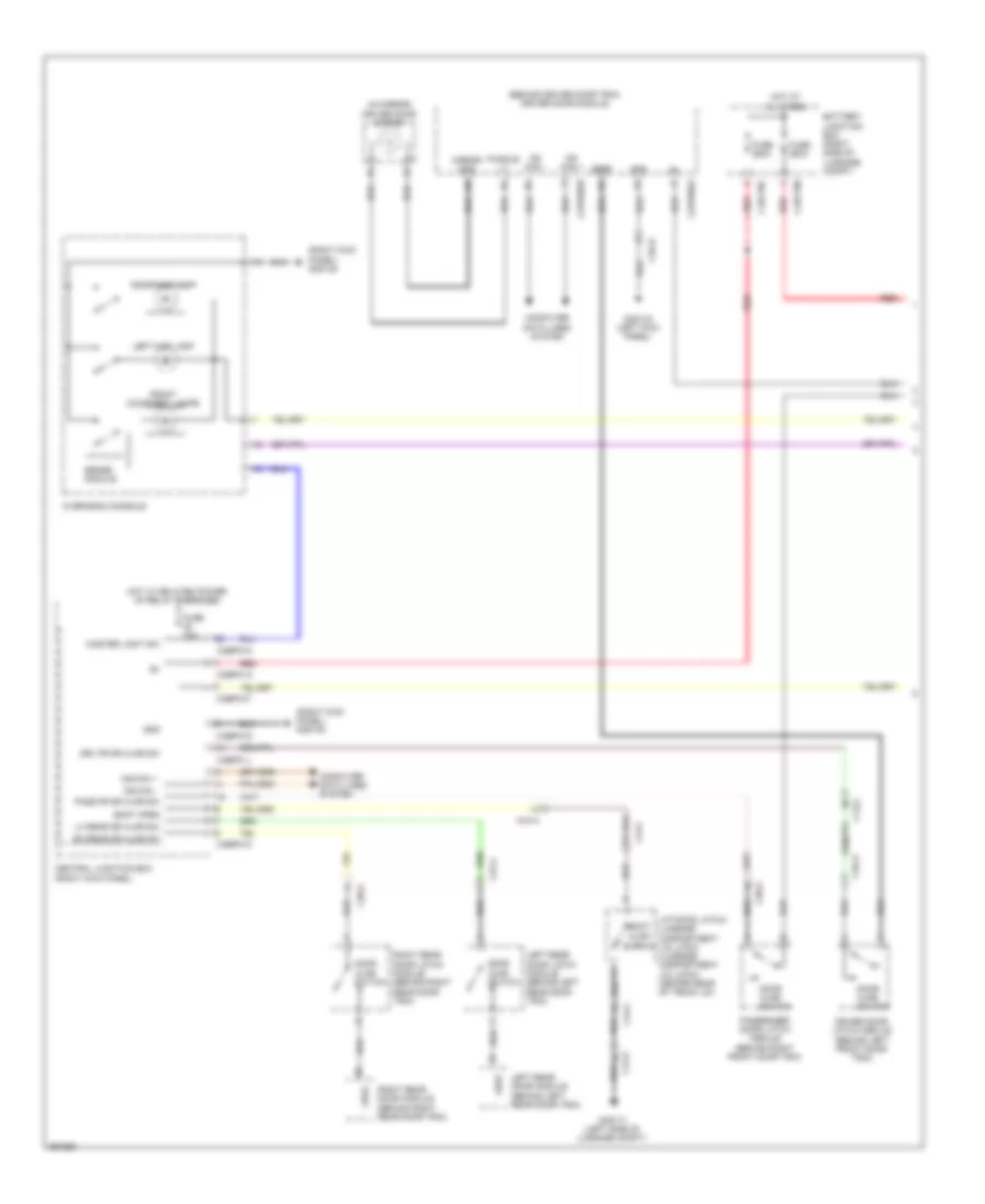 Courtesy Lamps Wiring Diagram 1 of 2 for Jaguar XF 2011