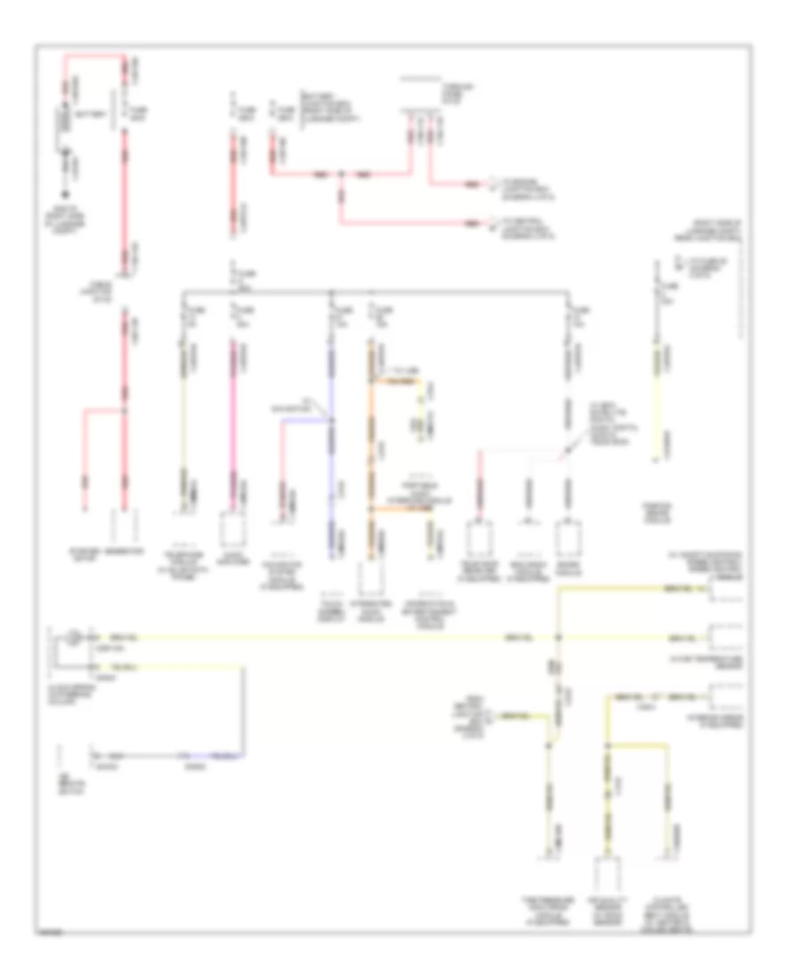 Power Distribution Wiring Diagram 1 of 5 for Jaguar XF 2011