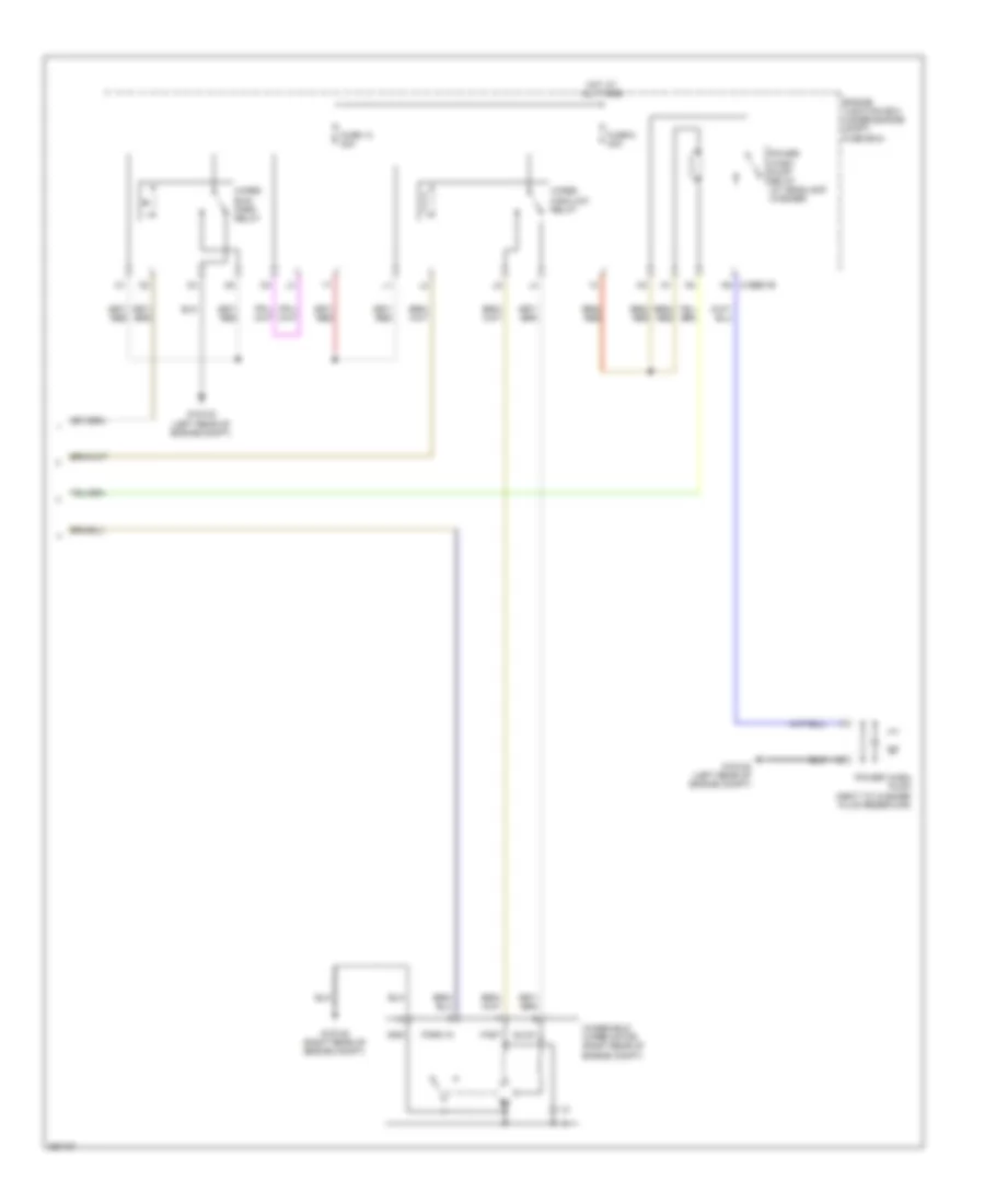 Wiper Washer Wiring Diagram 2 of 2 for Jaguar XF 2011