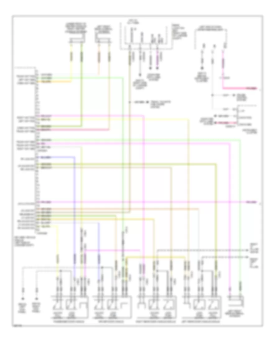 Keyless Entry Wiring Diagram (1 of 2) for Jaguar XF Premium 2011