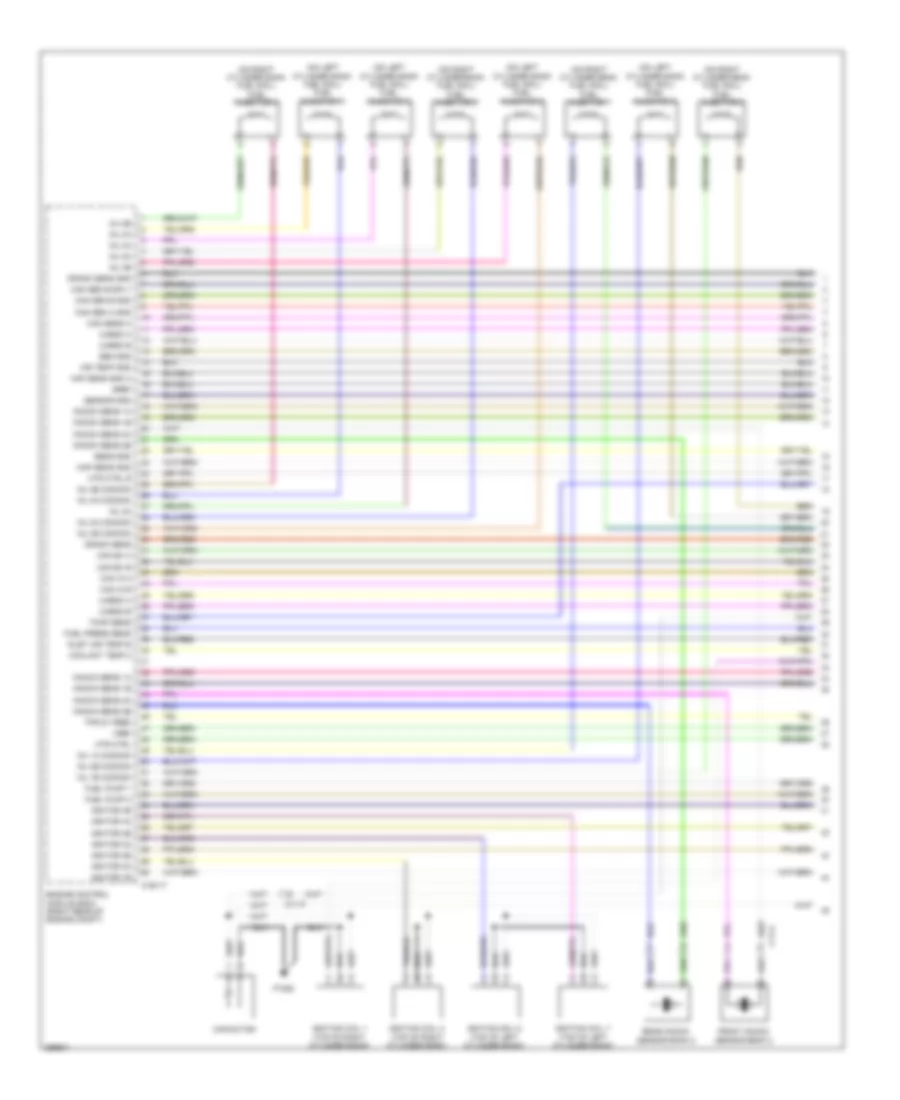 5.0L SC, Engine Performance Wiring Diagram (1 of 6) for Jaguar XF Supercharged 2011
