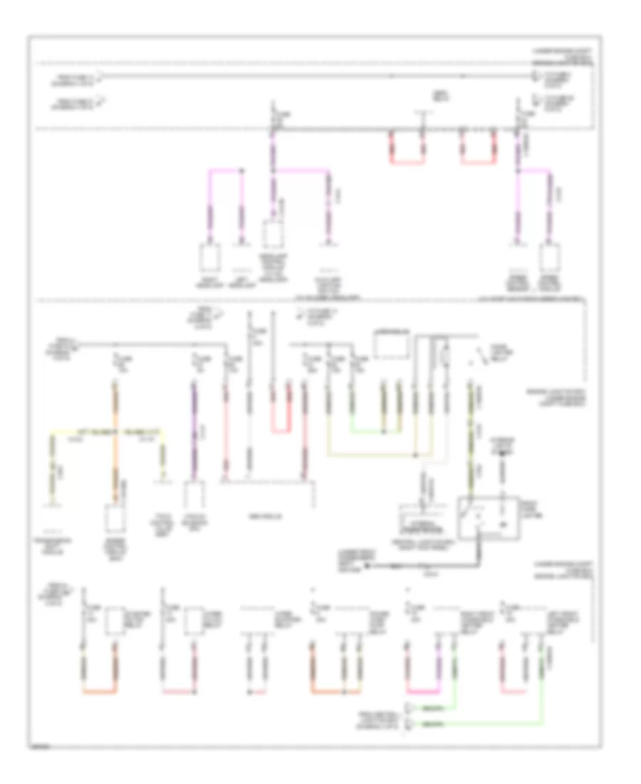 Power Distribution Wiring Diagram 5 of 5 for Jaguar XF Supercharged 2011