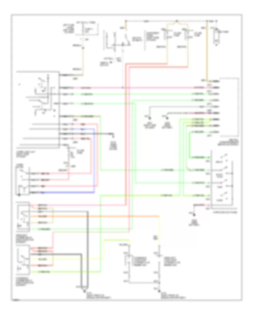 Электросхема стеклоочистителя, дворников и омывателя для Jaguar XJ6 1990