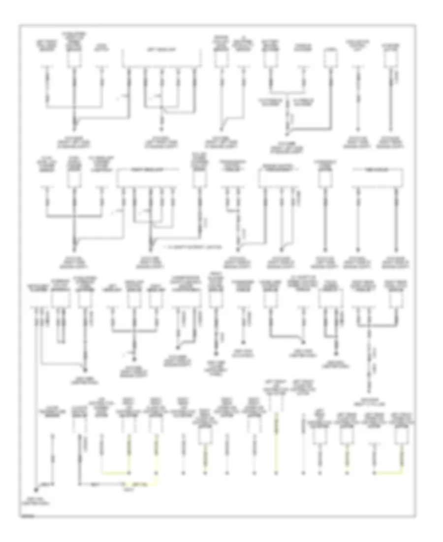 Ground Distribution Wiring Diagram 1 of 4 for Jaguar XJ 2011