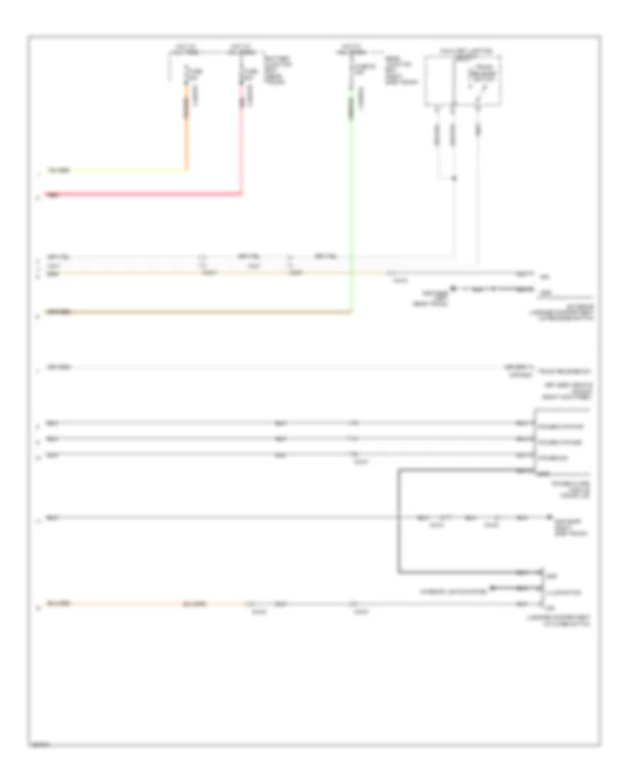 Trunk  Fuel Door Release Wiring Diagram 2 of 2 for Jaguar XJ 2011