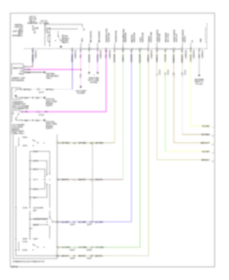 Электросхема стеклоочистителя, дворников и омывателя (1 из 2) для Jaguar XJ 2011