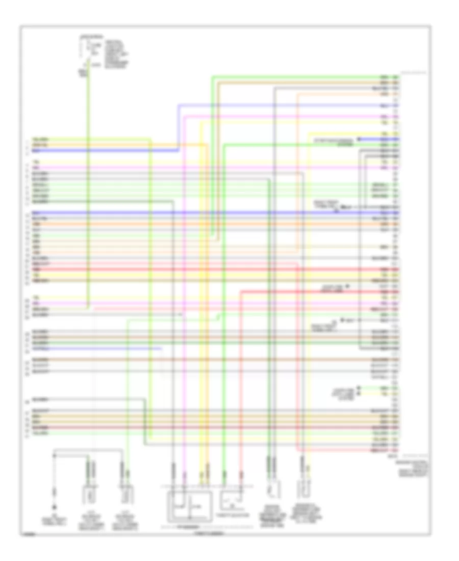2.5L, Engine Performance Wiring Diagram (4 of 4) for Jaguar X-Type 2003
