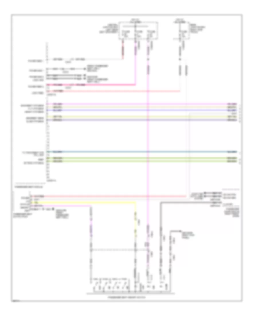 Passengers Memory Seat Wiring Diagram (1 of 2) for Jaguar XJ L Supercharged 2011