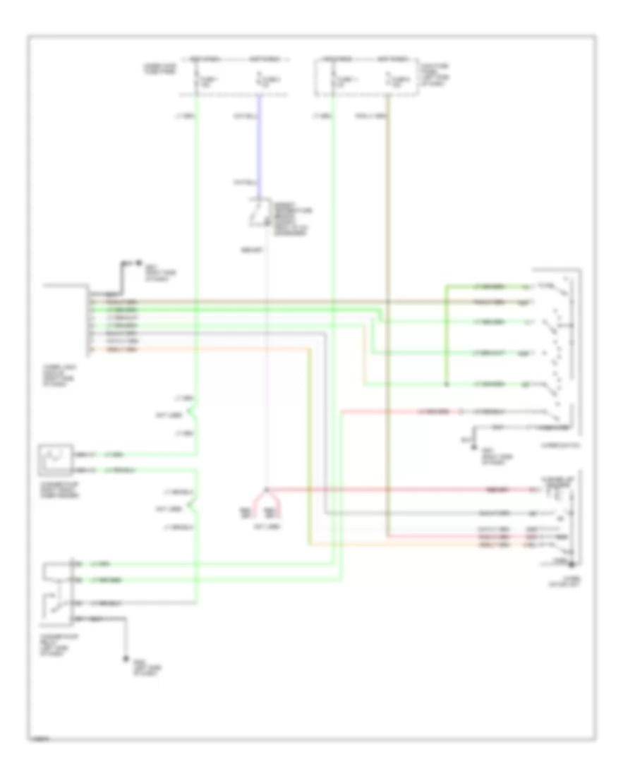 Электросхема стеклоочистителя, дворников и омывателя для Jaguar XJ-S 1990