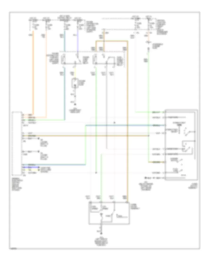 Электросхема стеклоочистителя, дворников и омывателя, без Датчик дождя для Jaguar X-Type Sport 2003
