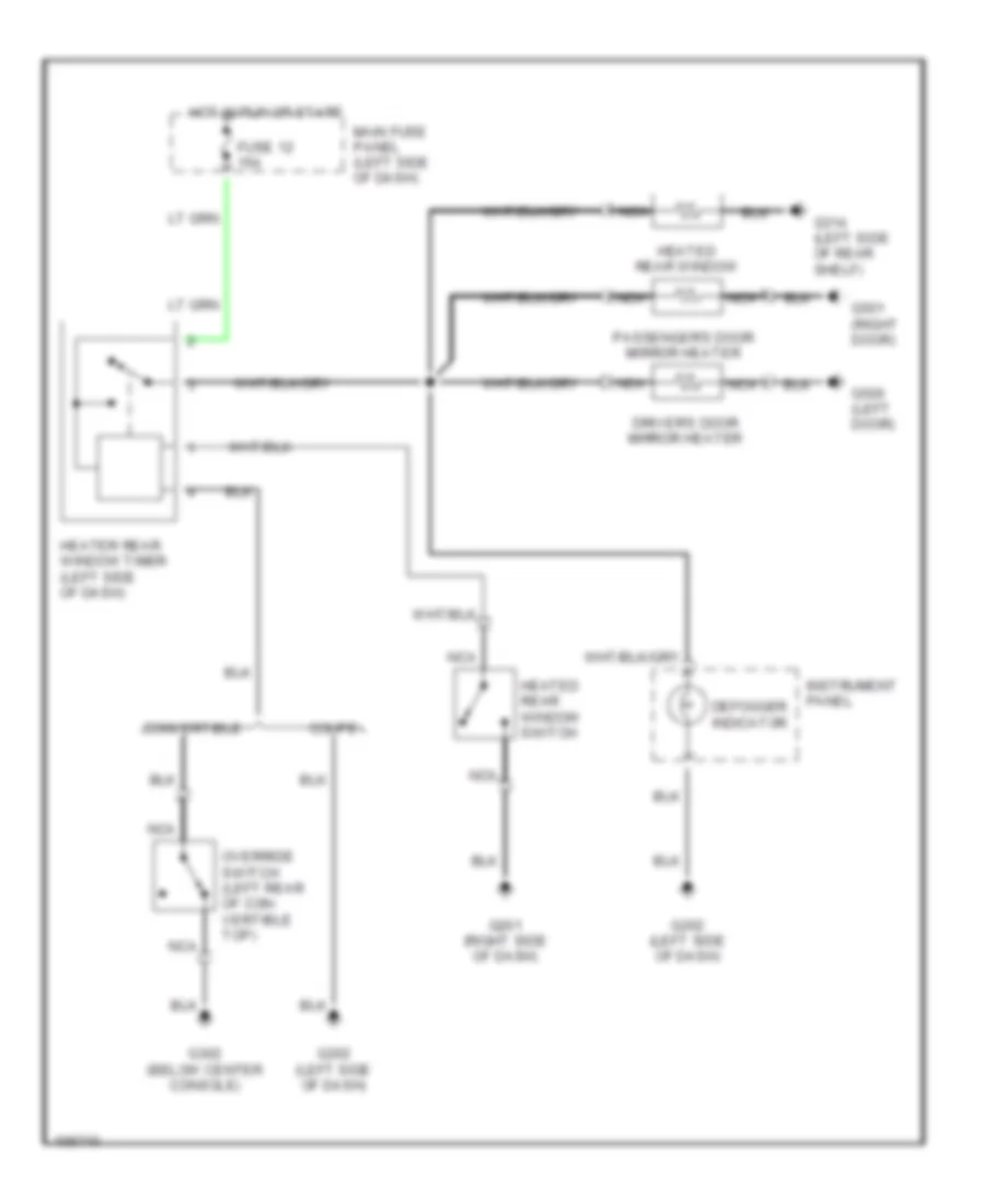 Defogger Wiring Diagram for Jaguar XJ S Collection Rouge 1990