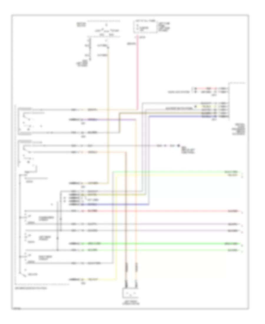 Power Window Wiring Diagram 1 of 2 for Jaguar XJ6 1991