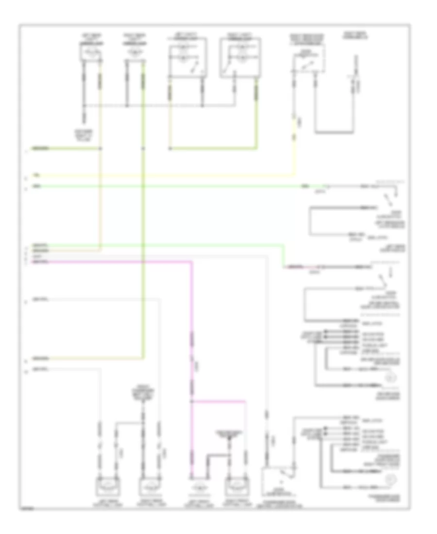 Courtesy Lamps Wiring Diagram 2 of 2 for Jaguar XJ Supersport 2011