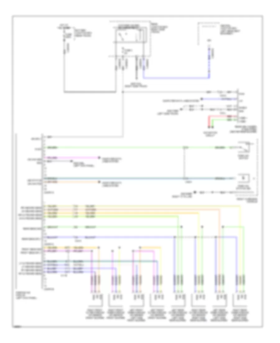 Parking Assistant Wiring Diagram for Jaguar XJ Supersport 2011