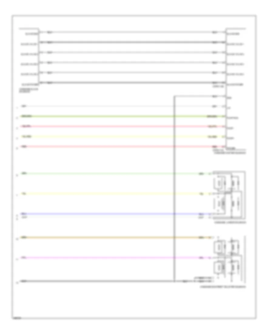 Passenger Massage Seat Wiring Diagram (2 of 2) for Jaguar XJ Supersport 2011