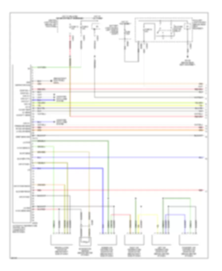 Automatic A C Wiring Diagram 1 of 2 for Jaguar XK 2011
