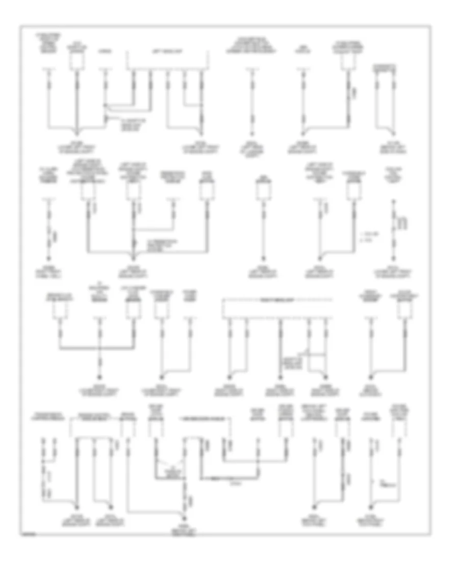 Ground Distribution Wiring Diagram 1 of 3 for Jaguar XK 2011
