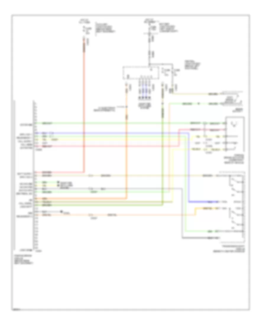 Shift Interlock Wiring Diagram for Jaguar XK 2011