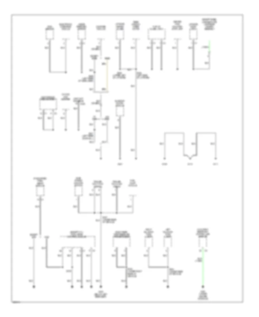 Электросхема подключение массы заземления (3 из 3) для Jeep Commander Limited 2008