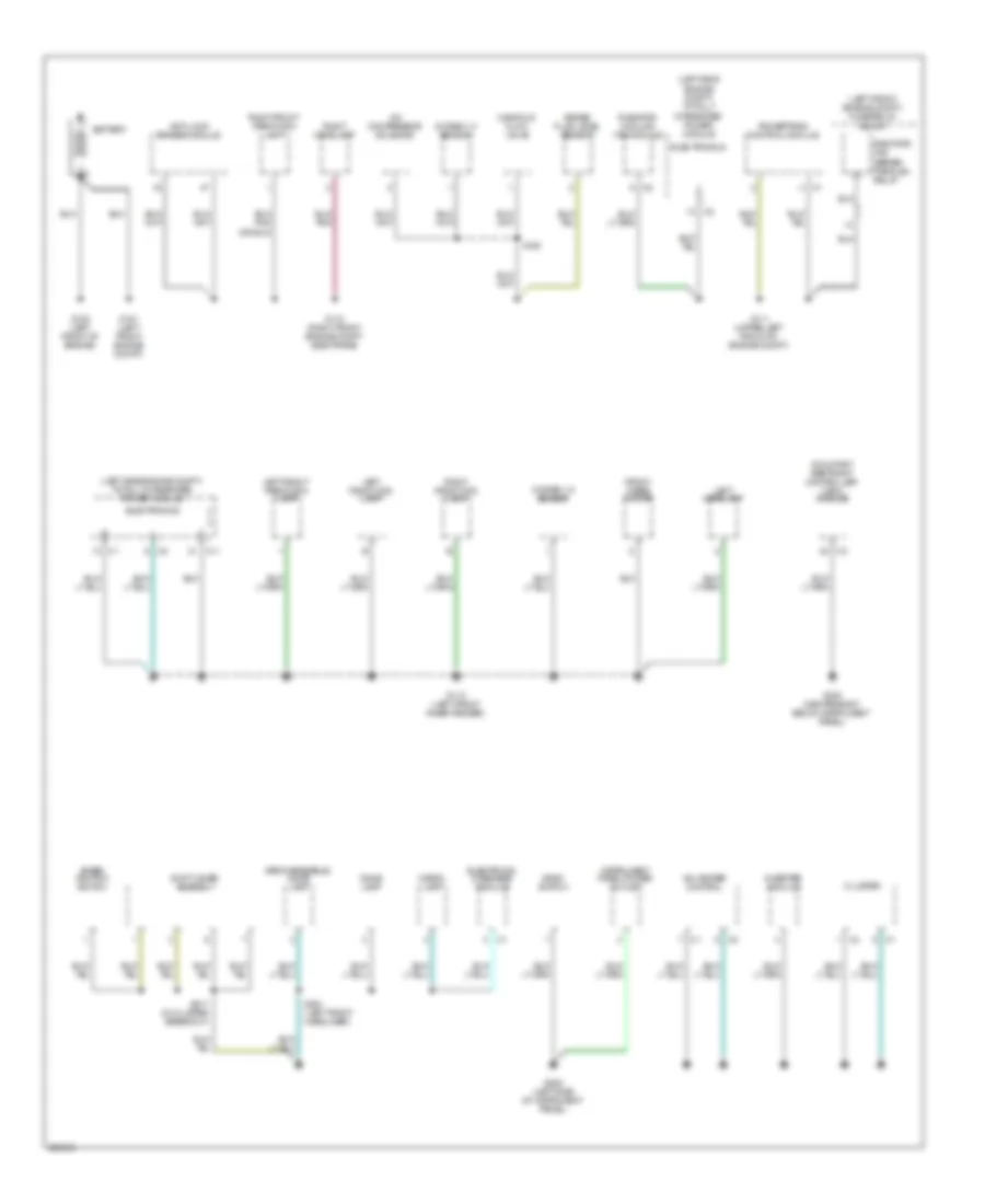 Электросхема подключение массы заземления (1 из 3) для Jeep Compass Limited 2008