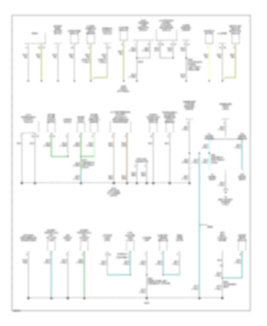 Электросхема подключение массы заземления (2 из 3) для Jeep Compass Limited 2008