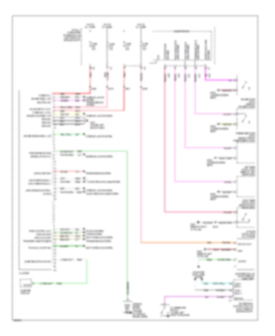 Электросхемы ПРИБОРНАЯ ПАНЕЛЬ Jeep Liberty Limited 2008 Wiring