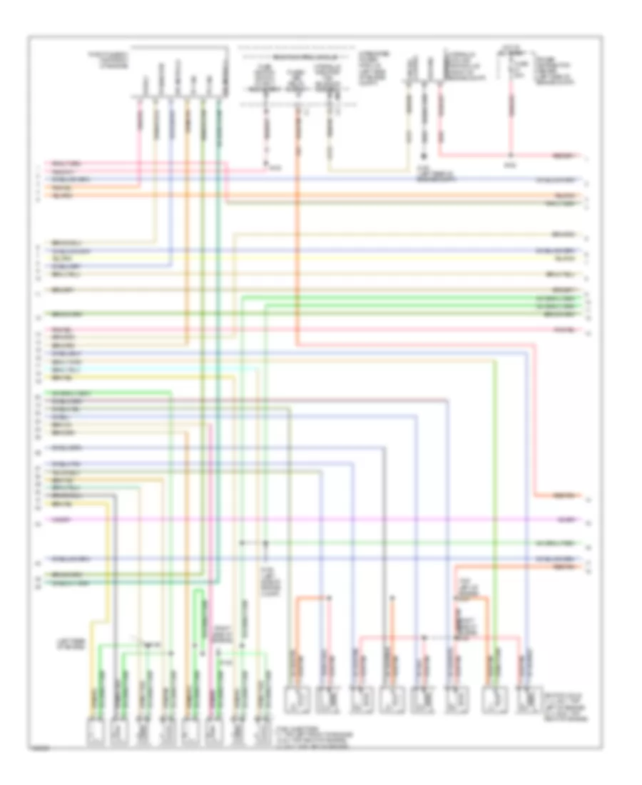 5.7L, Электросхема системы управления двигателем (3 из 6) для Jeep Commander Overland 2009