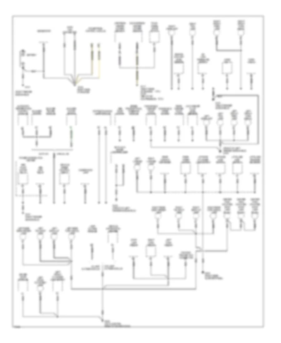 Электросхема подключение массы заземления (1 из 2) для Jeep Grand Cherokee Orvis 1996