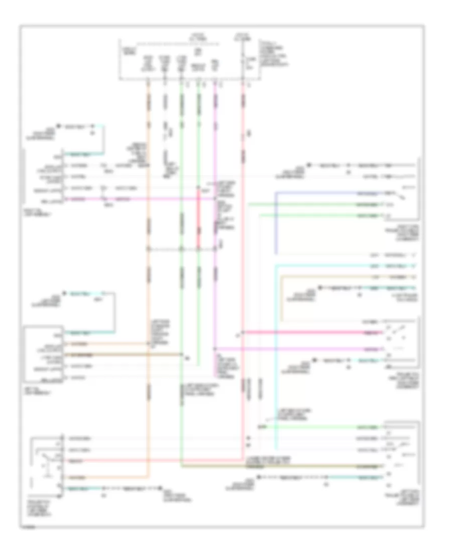Электросхема розетки подключения прицепа для Jeep Compass Latitude 2014