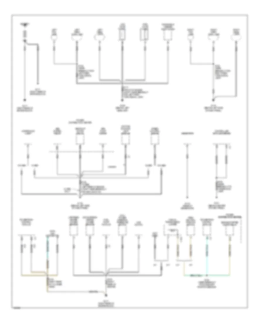 Электросхема подключение массы заземления (1 из 2) для Jeep Wrangler Sport 1998