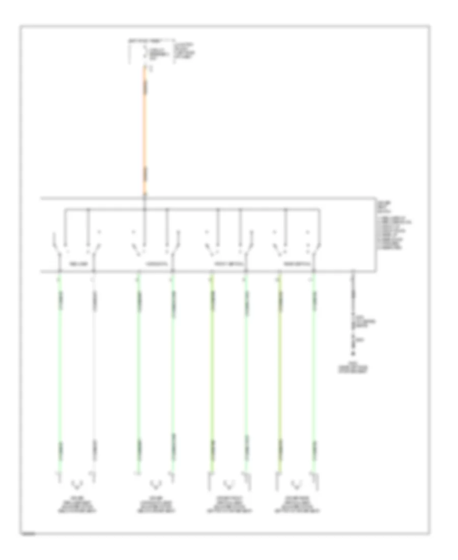 Электросхема привода водительского сиденья для Jeep Grand Cherokee Laredo 2007