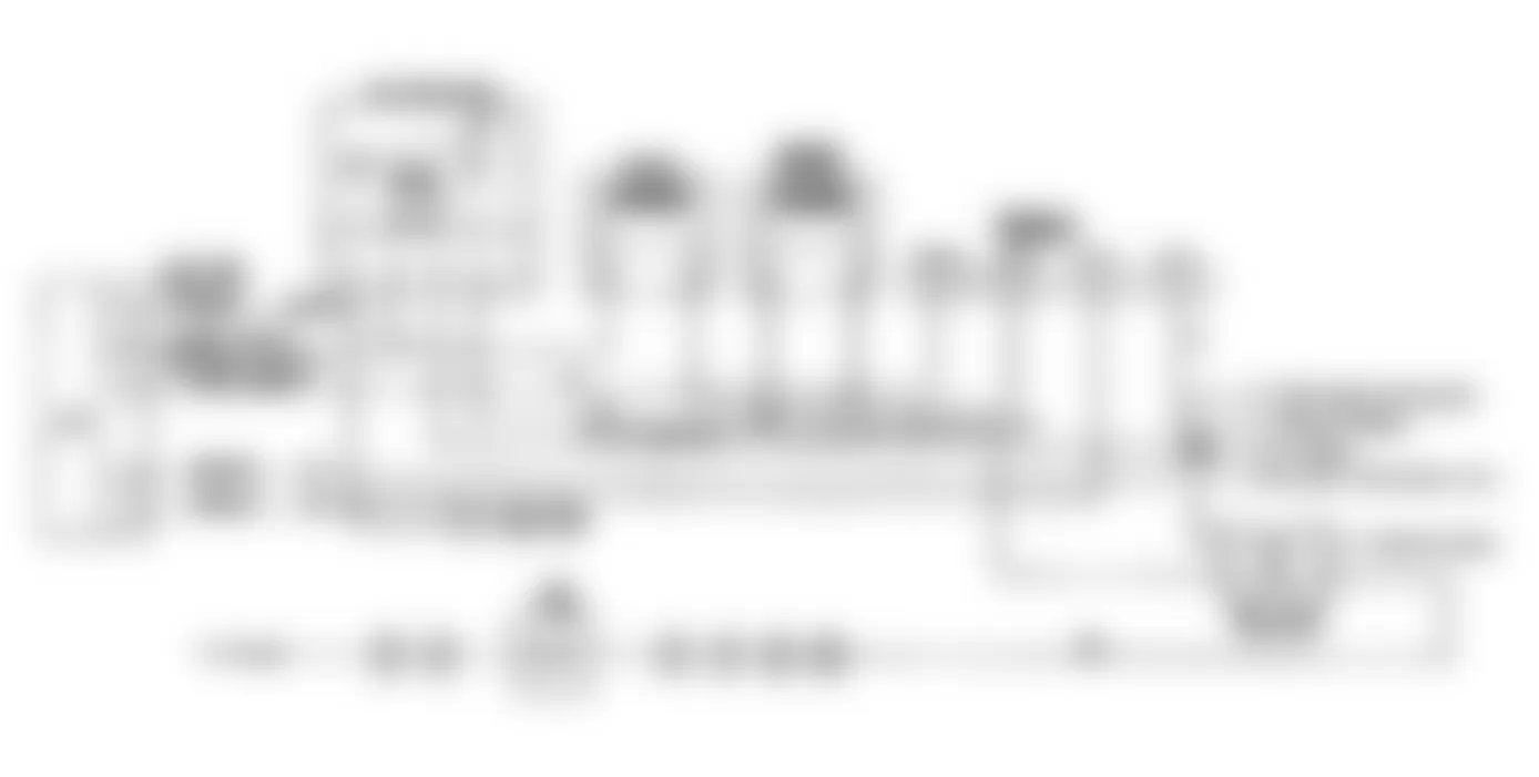 Jeep Wrangler S 1990 - Component Locations -  Fault 1012: Circuit Diagram Fuel Injector Circuits