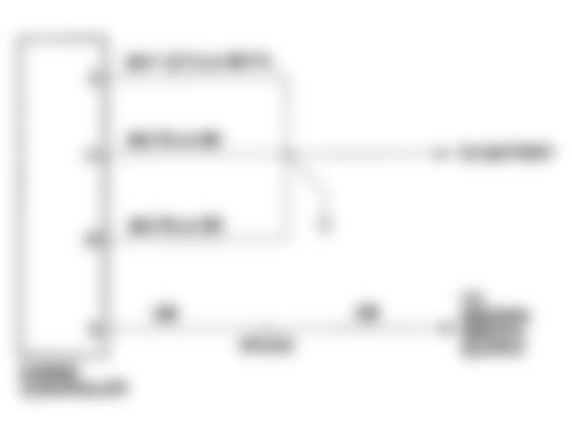 Jeep Wrangler Renegade 1991 - Component Locations -  Test DR-33A Schematic, Engine Controller Grounds & Power Circuits