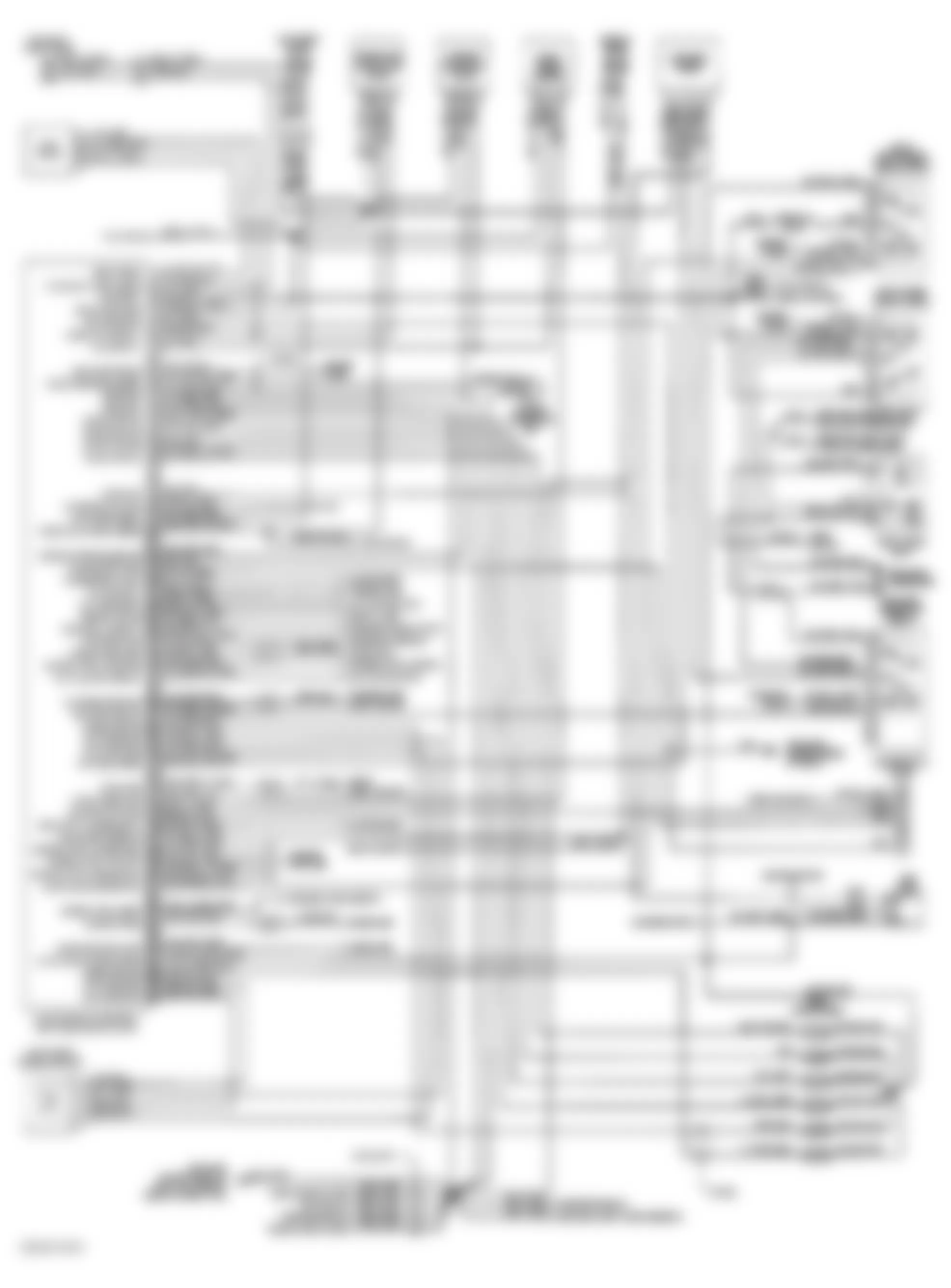 Jeep Cherokee Laredo 1992 - Component Locations -  Wiring Diagram (2.5L & 4.0L - Cherokee & Comanche)