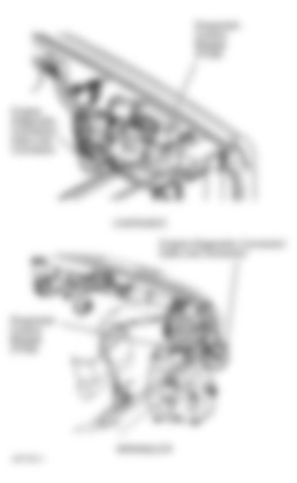 Jeep Cherokee 1993 - Component Locations -  Locating Diagnostic Connector (Cherokee & Wrangler)