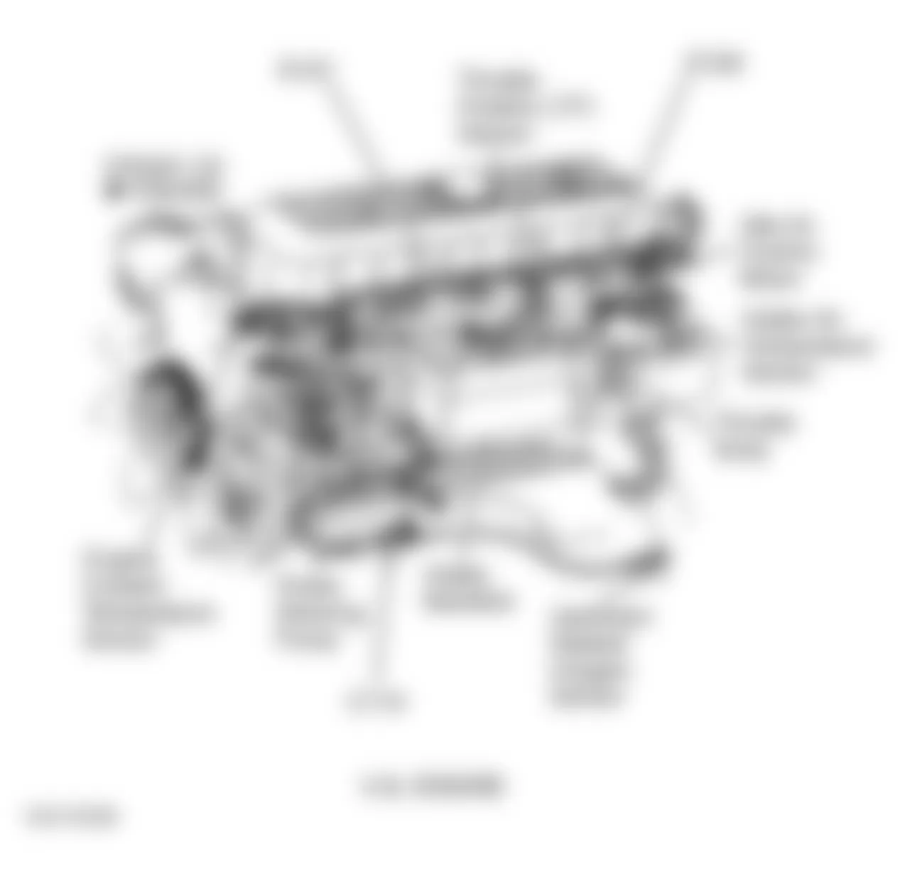 Jeep Grand Cherokee Laredo 1996 - Component Locations -  Left Side Of Engine (4.0L)