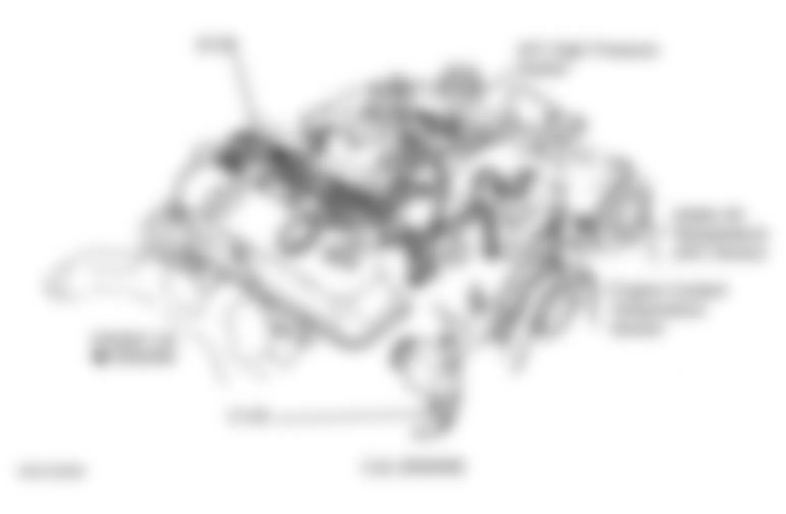 Jeep Grand Cherokee Laredo 1996 - Component Locations -  Top Right Side Of Engine (5.2L)